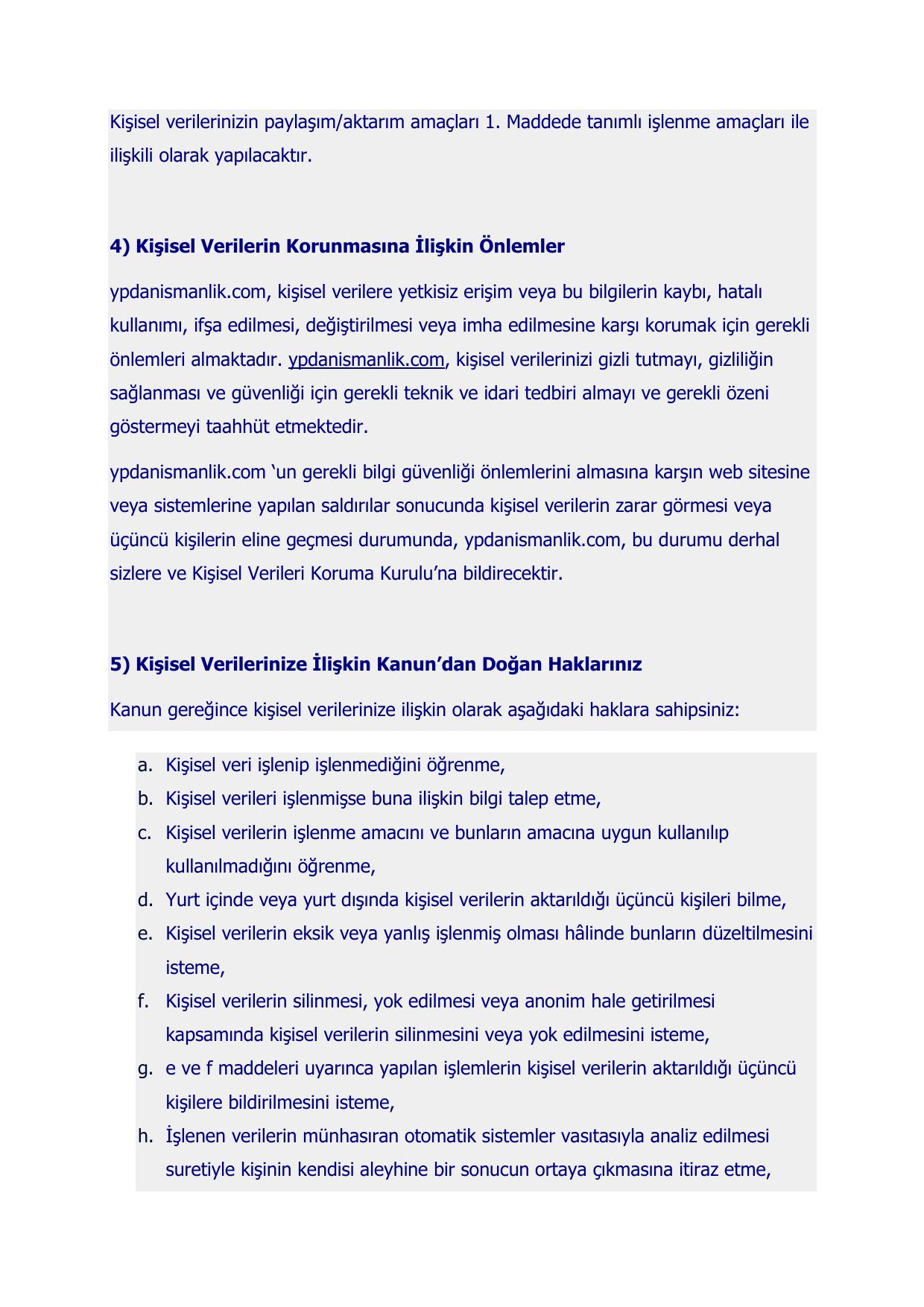 KVVK Aydınlatma Metni - 3